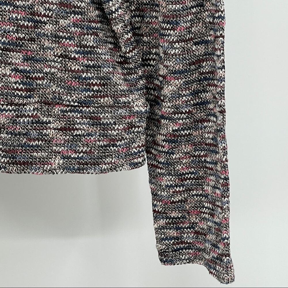 MADEWELL SpaceDyed Marled Sweater SZ L Gathered Shoulders Crewneck Pullover - Picture 6 of 8